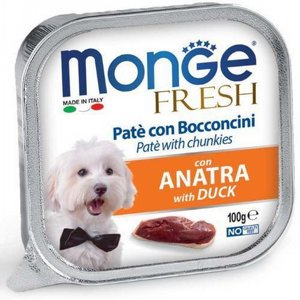 MONGE מעדן מונג' פרש לכלב פטה ברווז | 100 גרם MONGE מעדן מונג' פרש לכלב פטה ברווז | 100 גרם