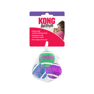 קונג אקטיב שלישיית כדורי משחק לחתול kong Active קונג אקטיב שלישיית כדורי משחק לחתול kong Active