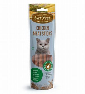 Cat Fest חטיף לחתול מקלות עוף 45 גרם Cat Fest חטיף לחתול מקלות עוף 45 גרם