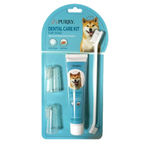 ערכה מלאה לצחצוח שיניים לכלבים PURRY ערכה מלאה לצחצוח שיניים לכלבים PURRY