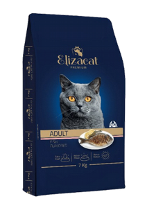 ELIZACAT מזון יבש לחתולים בוגרים דגים 7 ק"ג ELIZACAT מזון יבש לחתולים בוגרים דגים 7 ק"ג