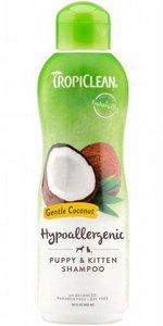 Tropiclean טרופיקלין שמפו קוקוס עדין היפואלרגני לגורי כלבים וחתולים Tropiclean טרופיקלין שמפו קוקוס עדין היפואלרגני לגורי כלבים וחתולים