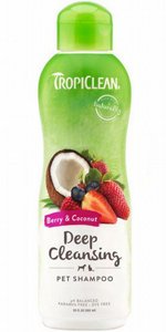 Tropiclean טרופיקלין שמפו בניחוח קוקוס ופירות יער לכלב ולחתול Tropiclean טרופיקלין שמפו בניחוח קוקוס ופירות יער לכלב ולחתול